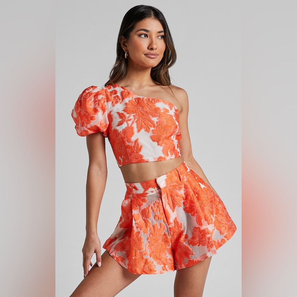Brailey Two Piece One Shoulder and Shorts Showpo Set